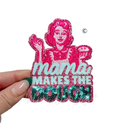 Mama makes the dough Baking Pink Sequin Patch