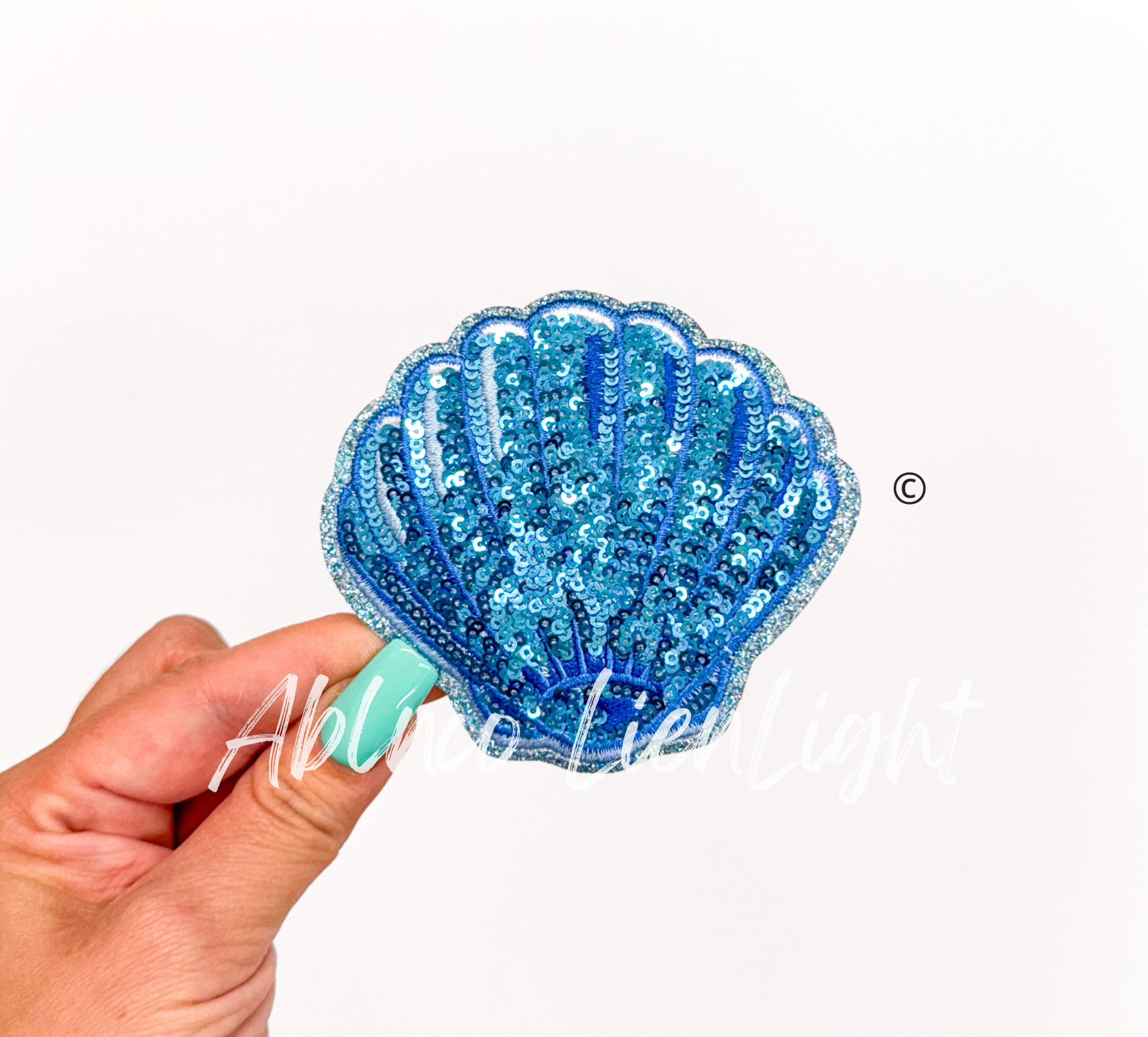 Sea Shells Summer Sequin Patch