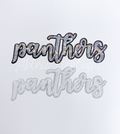Panthers Mascot Script Sequin Patch - Large
