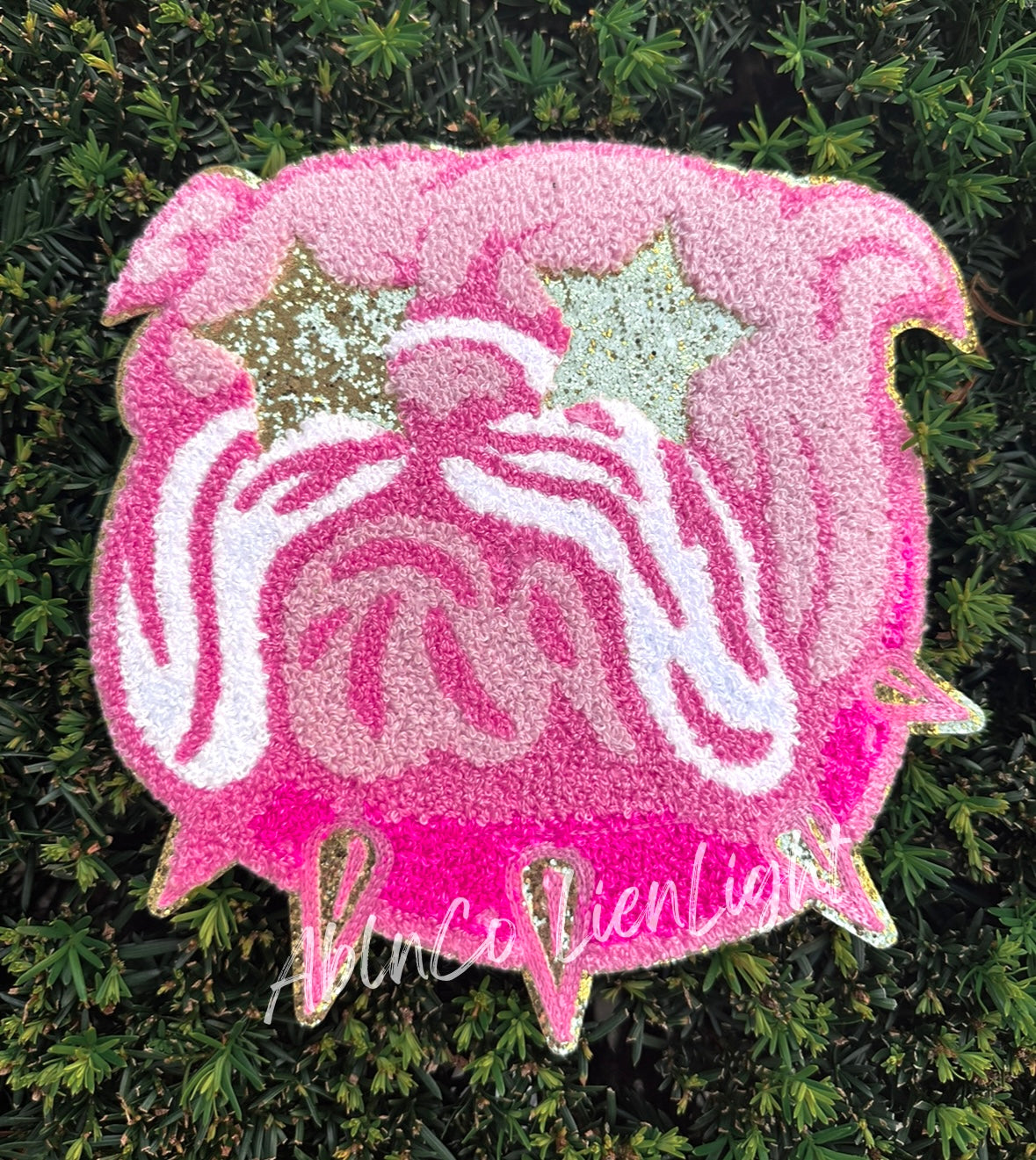 PREPPY PINK MASCOT™ Chenille Patch Only - DIY Craft