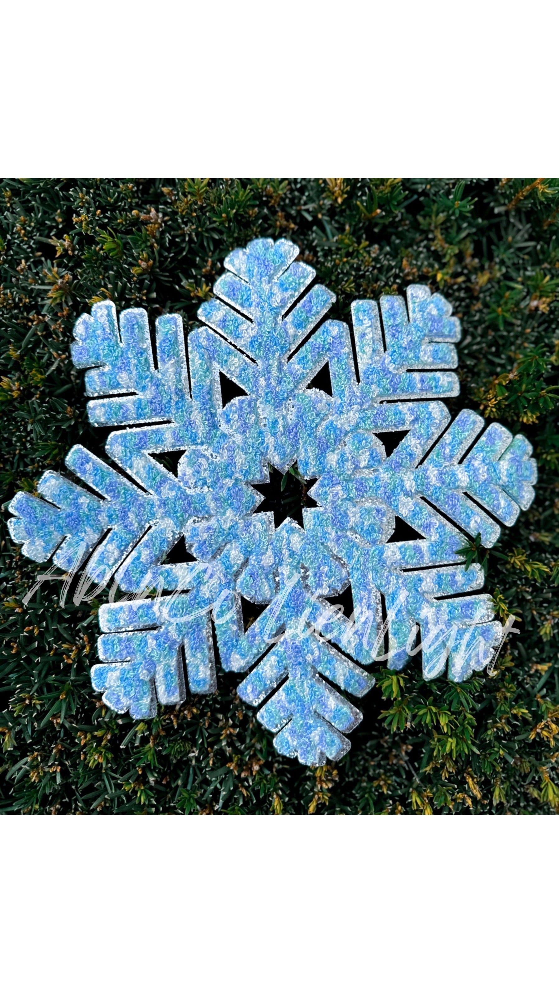 Blue Snowflake Patch – ABLNco
