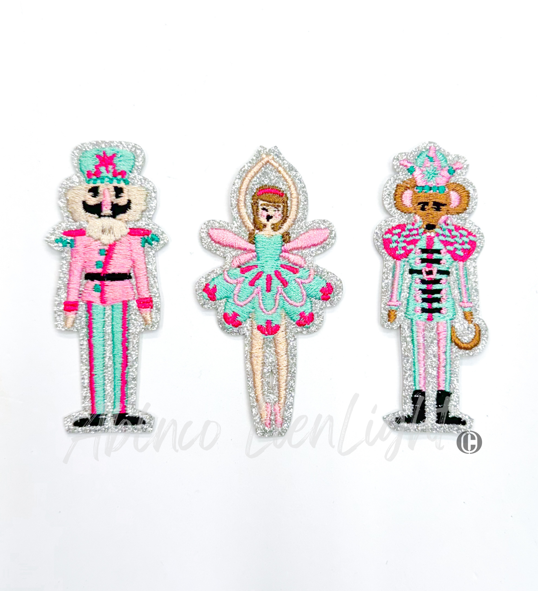 Ballet Nutcracker Trio Christmas Sequin Patch - Small