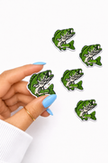 Mini Bass Fish Embroidered Patch