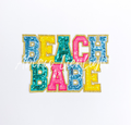 Beach Babe Summer Sequin Patch - Large