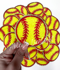 Softball Chenille Patch