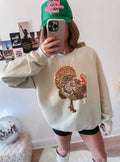 Turkey Hunting Sequin Patch Shirt
