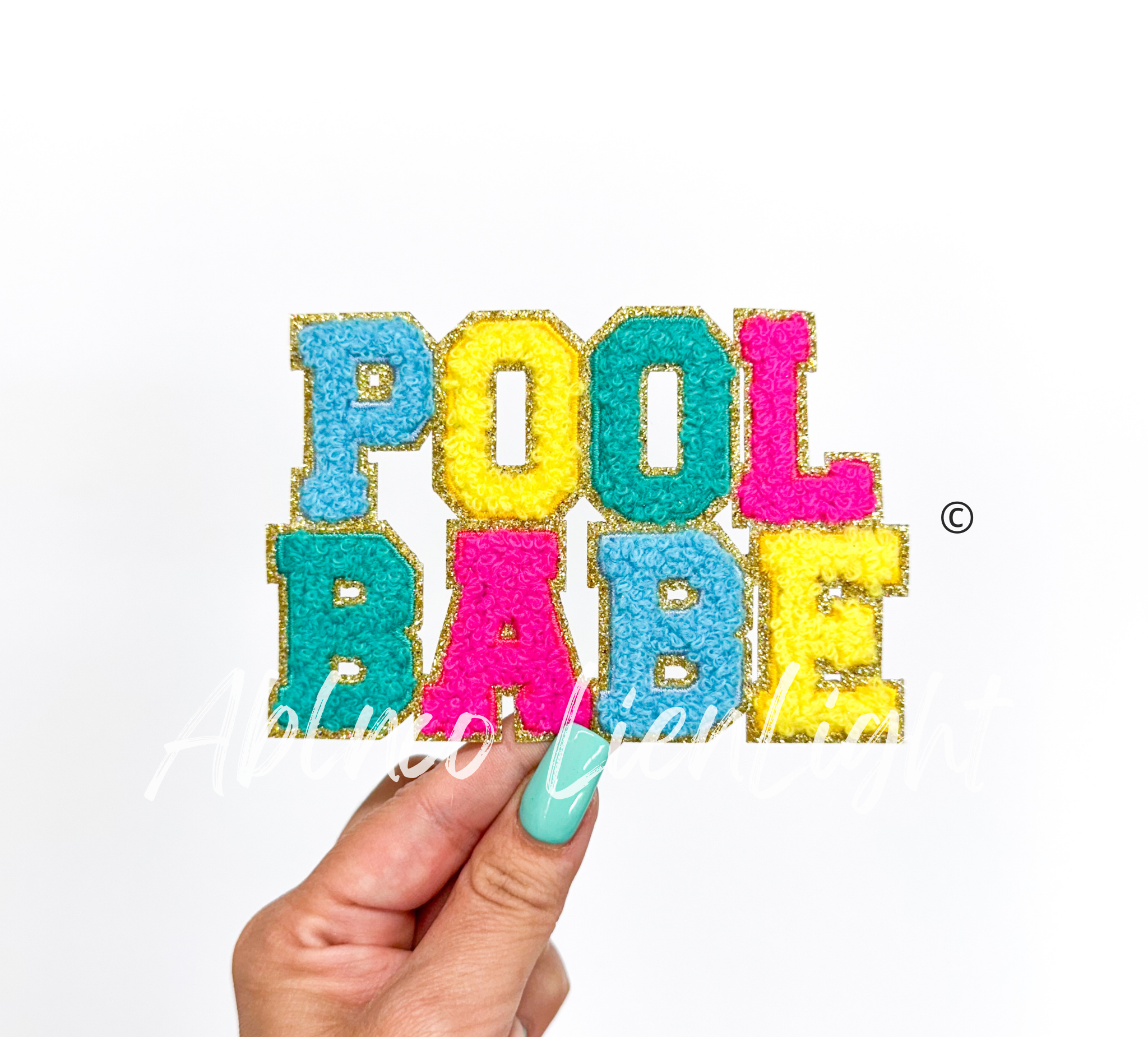 Pool Babe Summer Chenille Patch
