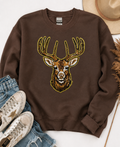 Deer Hunting Sequin Patch Sweatshirt