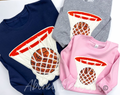 Basketball Hoop Chenille Sequin Patch Shirt