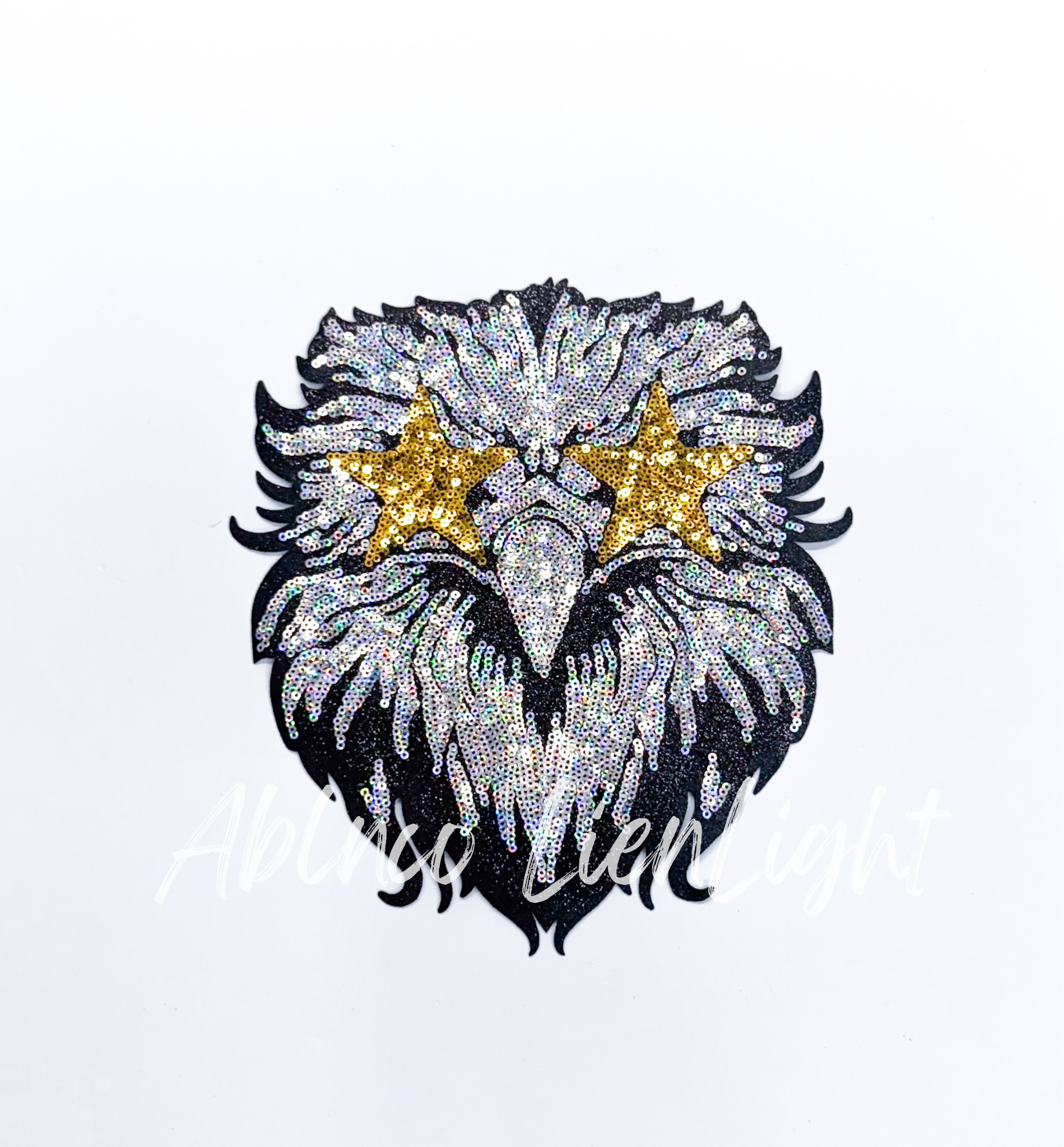 Hawk Mascot Gameday Sequin Patch