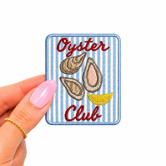 Oyster Club Summer Embroidery Patch