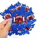 Royal Touchdown Glitter ADHESIVE STICKER Patch