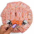 Orange Game Day Helmet Embroidery Patch