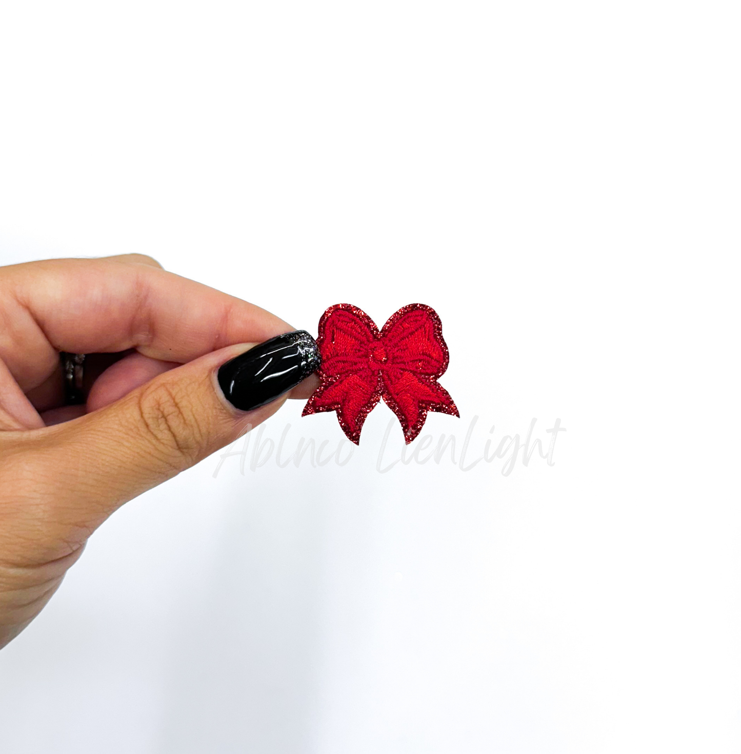 Red Mini Bow Patch