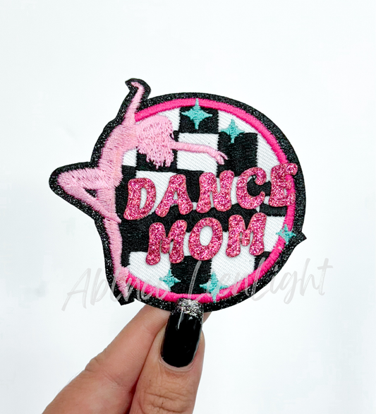 Dance Mom Glitter Embroidery Patch Mom©️