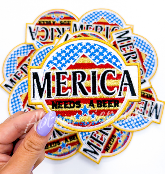 Merica Embroidery Patch