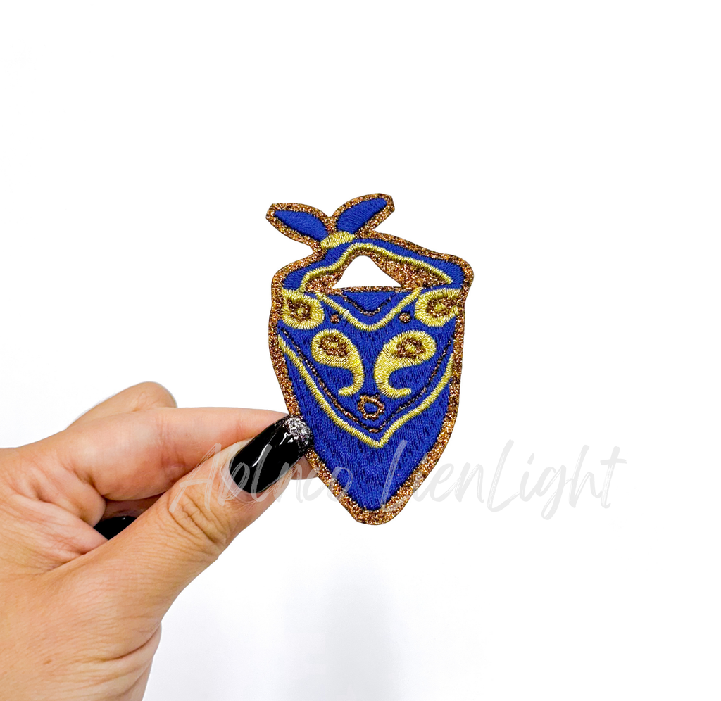 Royal Bandana Glitter Embroidery Patch