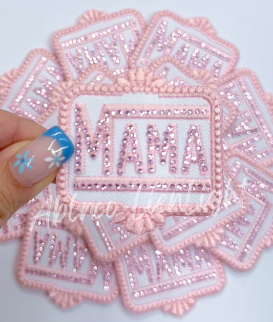 Rhinestone Mama Small Pink