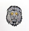 Lion Mascot Gameday Sequin Patch