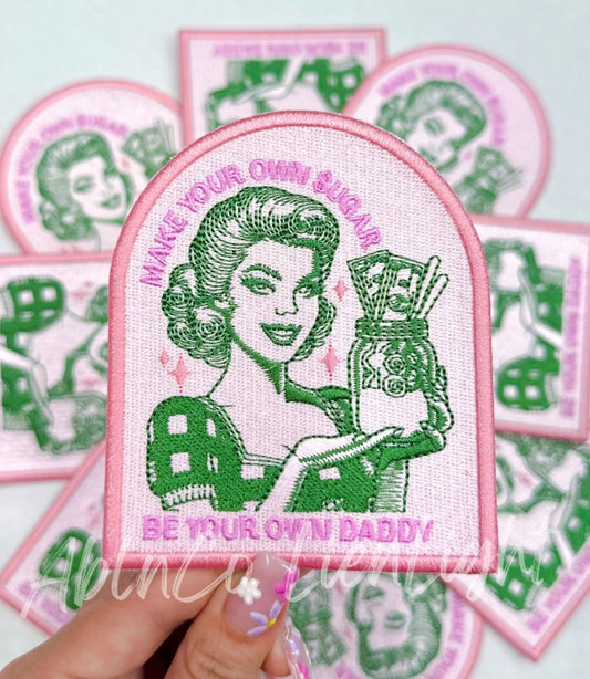 Make your own sugar Daddy Embroidery Patch
