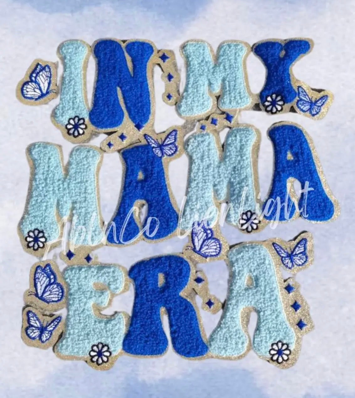 Blue In my Mama Era Chenille Patch