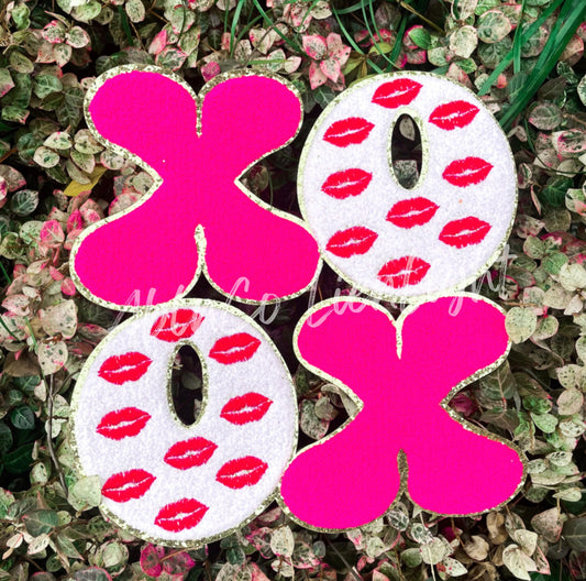 Xoxo Lip Chenille Patch