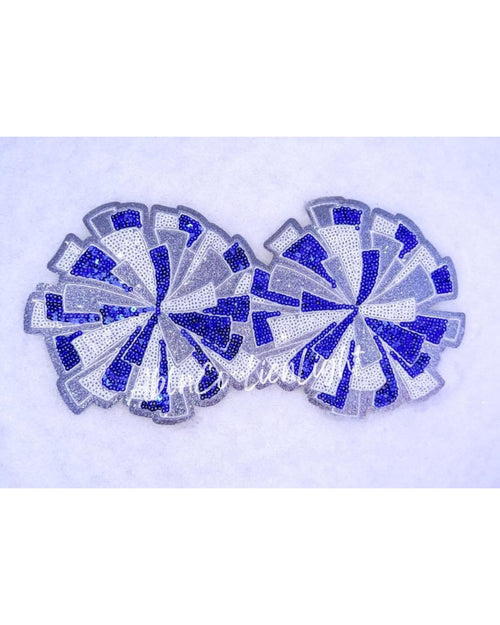 Cheer Pom Poms Royal Patch