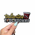 Tailgates And Touchdowns Football Sequin Patch - Small