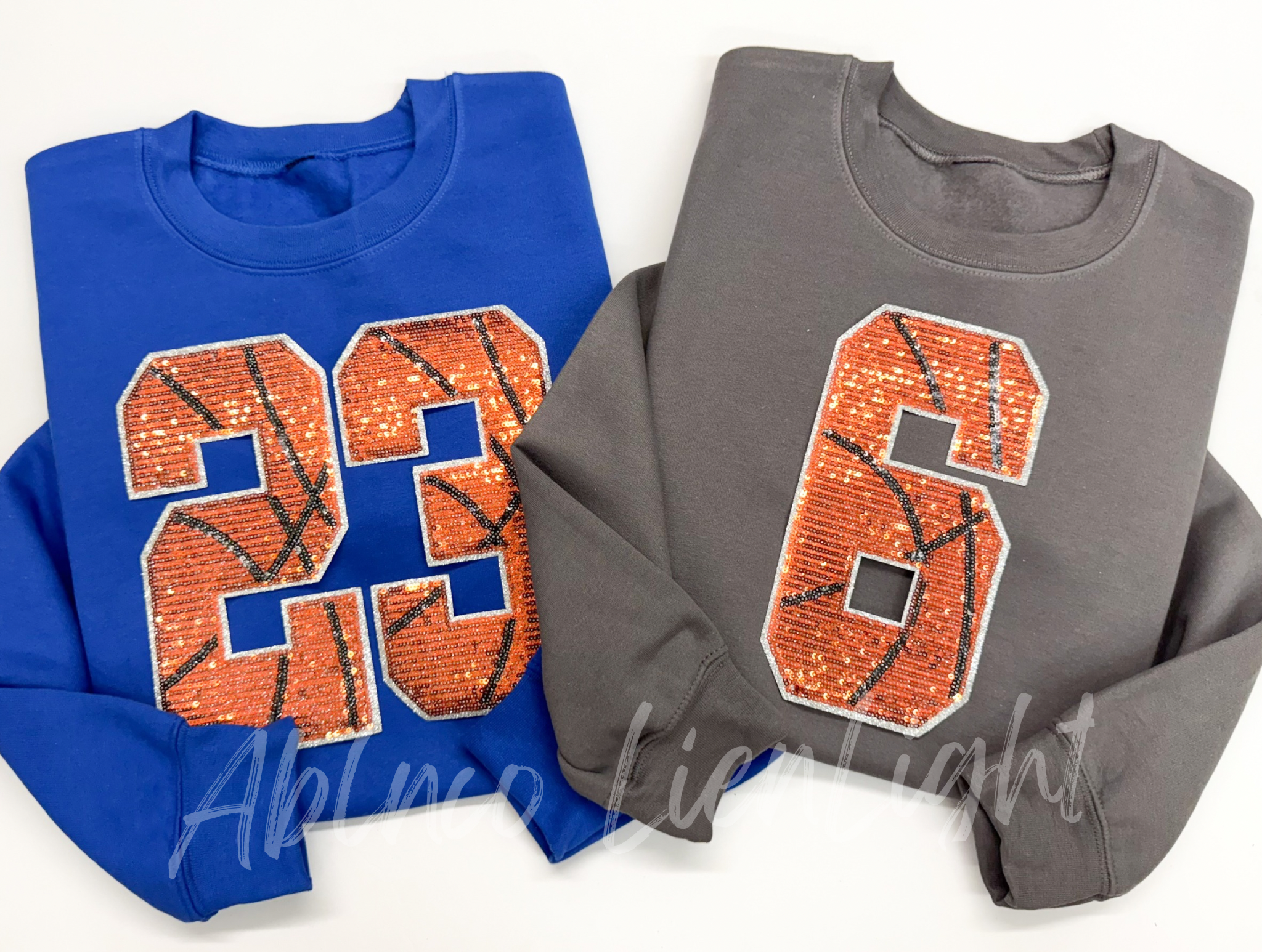 Basketball Numbers Sequin Patch - Large