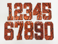 Basketball Numbers Sequin Patch - Large