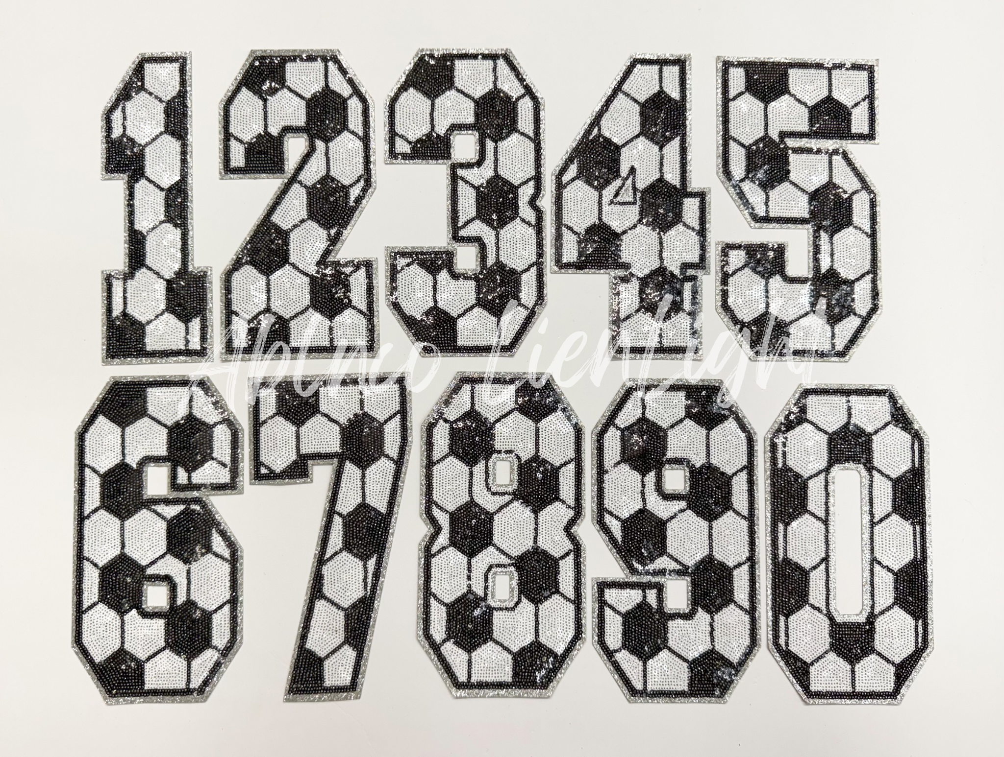 Soccer Numbers Game Day Sequin Patch Shirt