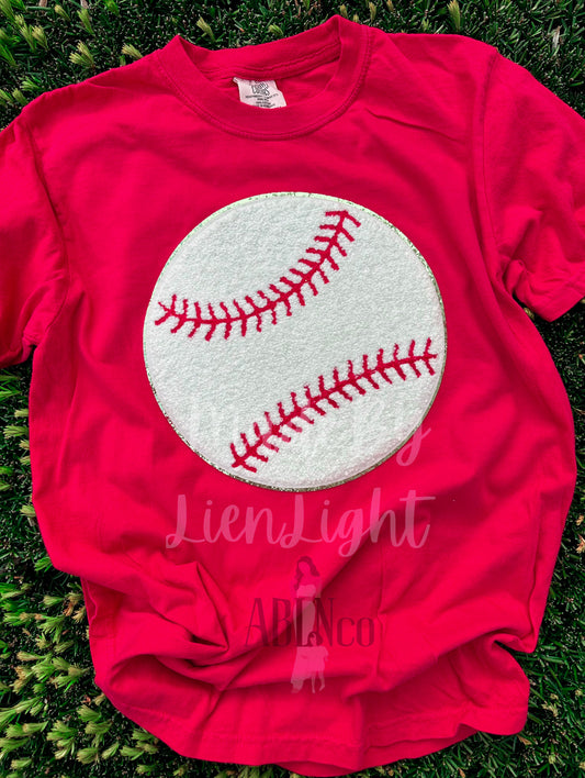 Baseball Ball Patch Tshirt
