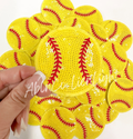 Softball Sequin Patch