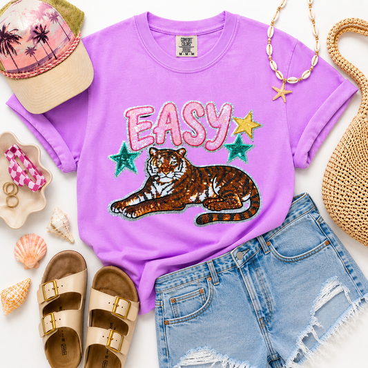 Easy Tiger Summer Sequin Patch Tshirt