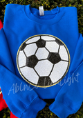 Soccer Ball Sequin Patch Sweatshirt