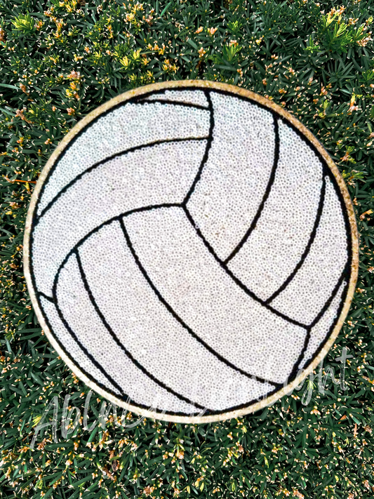 Volleyball Sequin Patch