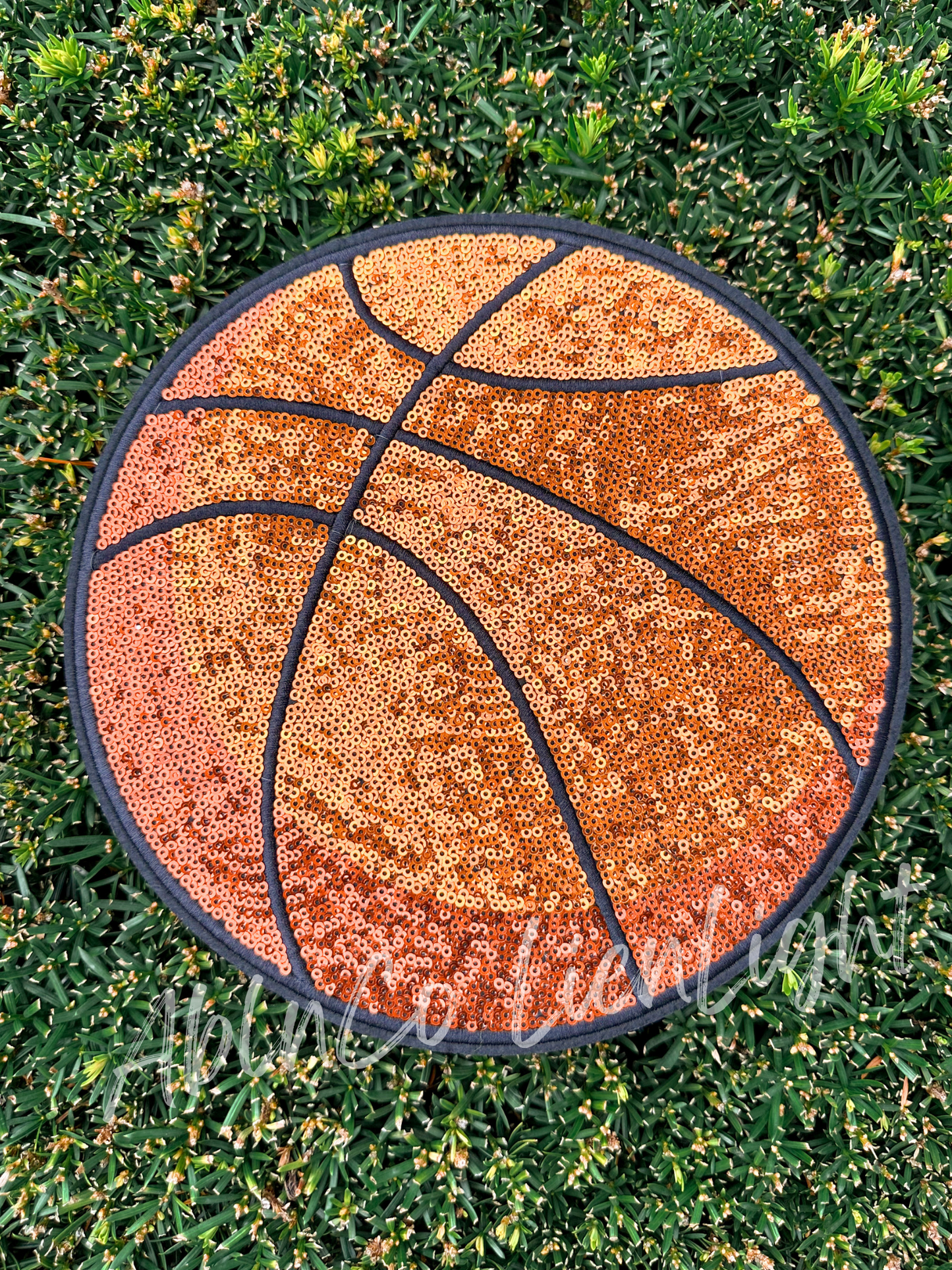 Basketball Sequin Patch