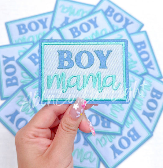 Boy Mama Embroidery Patch