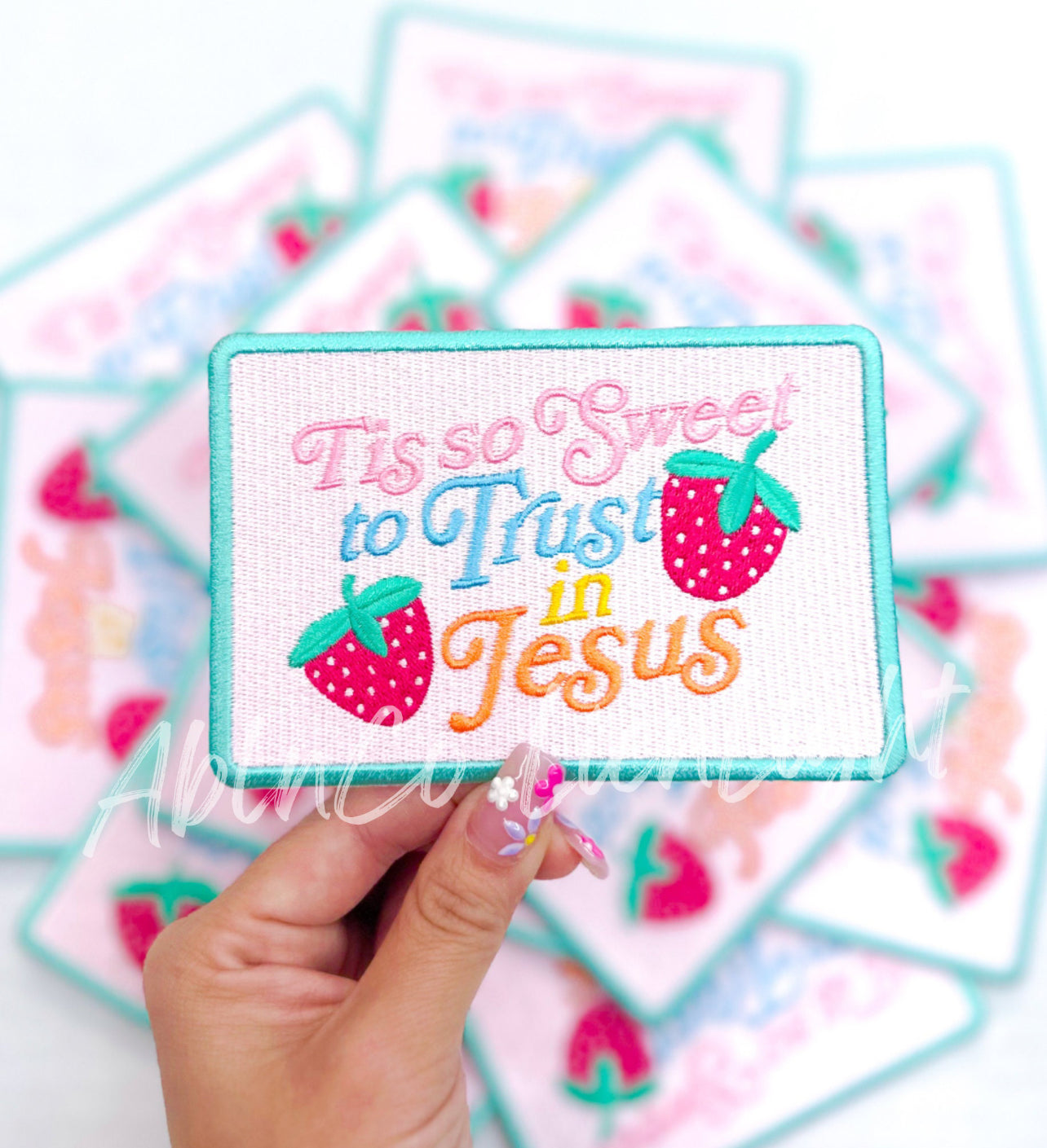 Tis So Sweet to Trust in Jesus Embroidery Patch