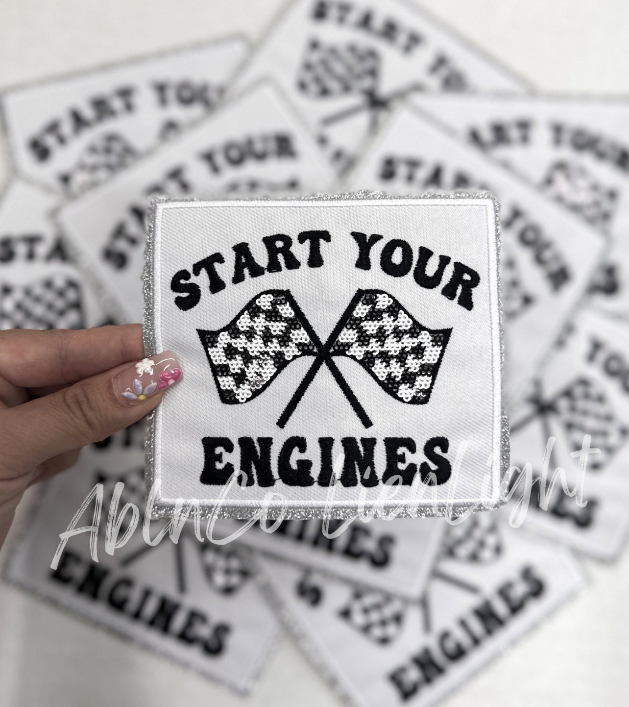 Start Your Engines Embroidery Patch