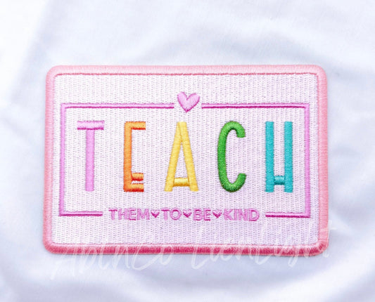 Teach Embroidery Patch