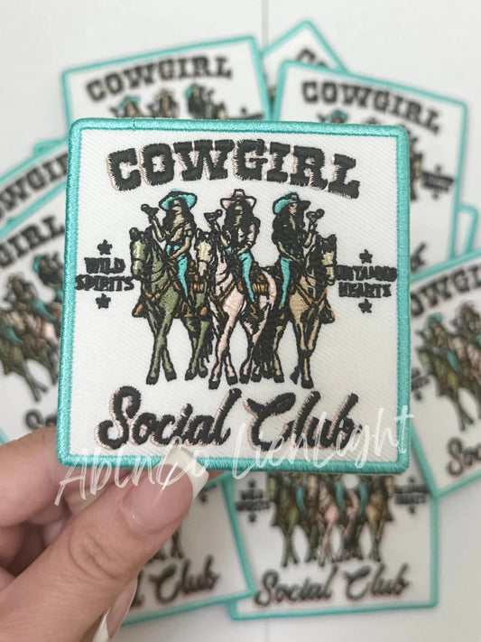 Cowgirl Social Club Embroidery Patch