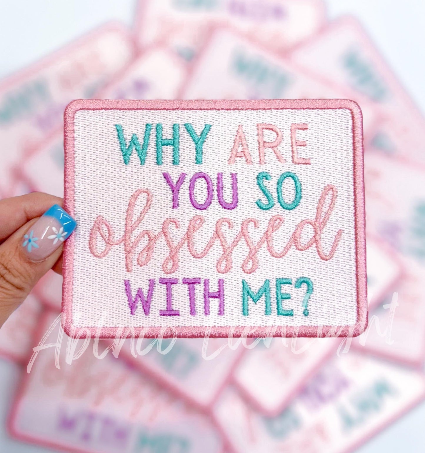 Obsessed With Me Embroidery Patch