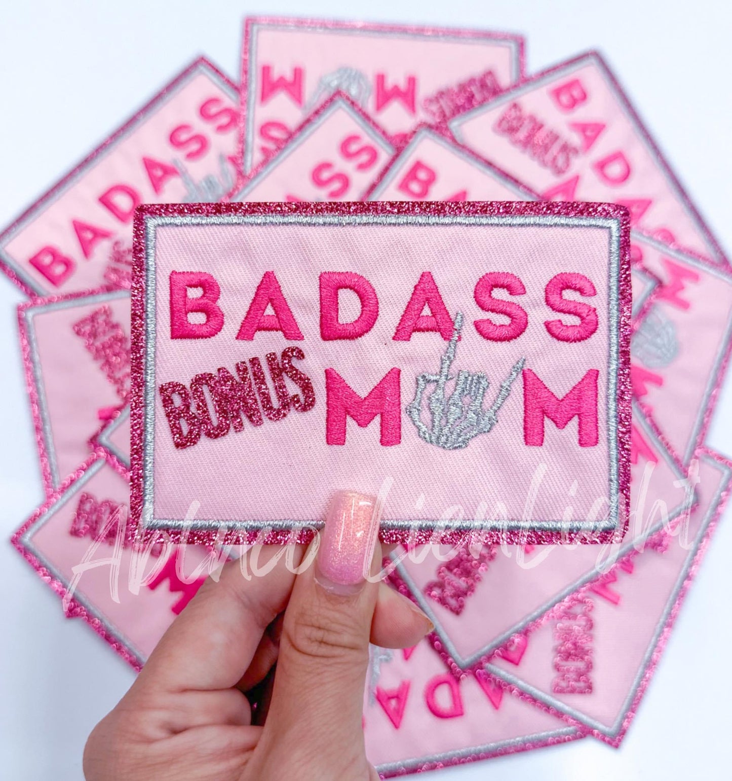 Badass Bonus Mom Embroidery Patch