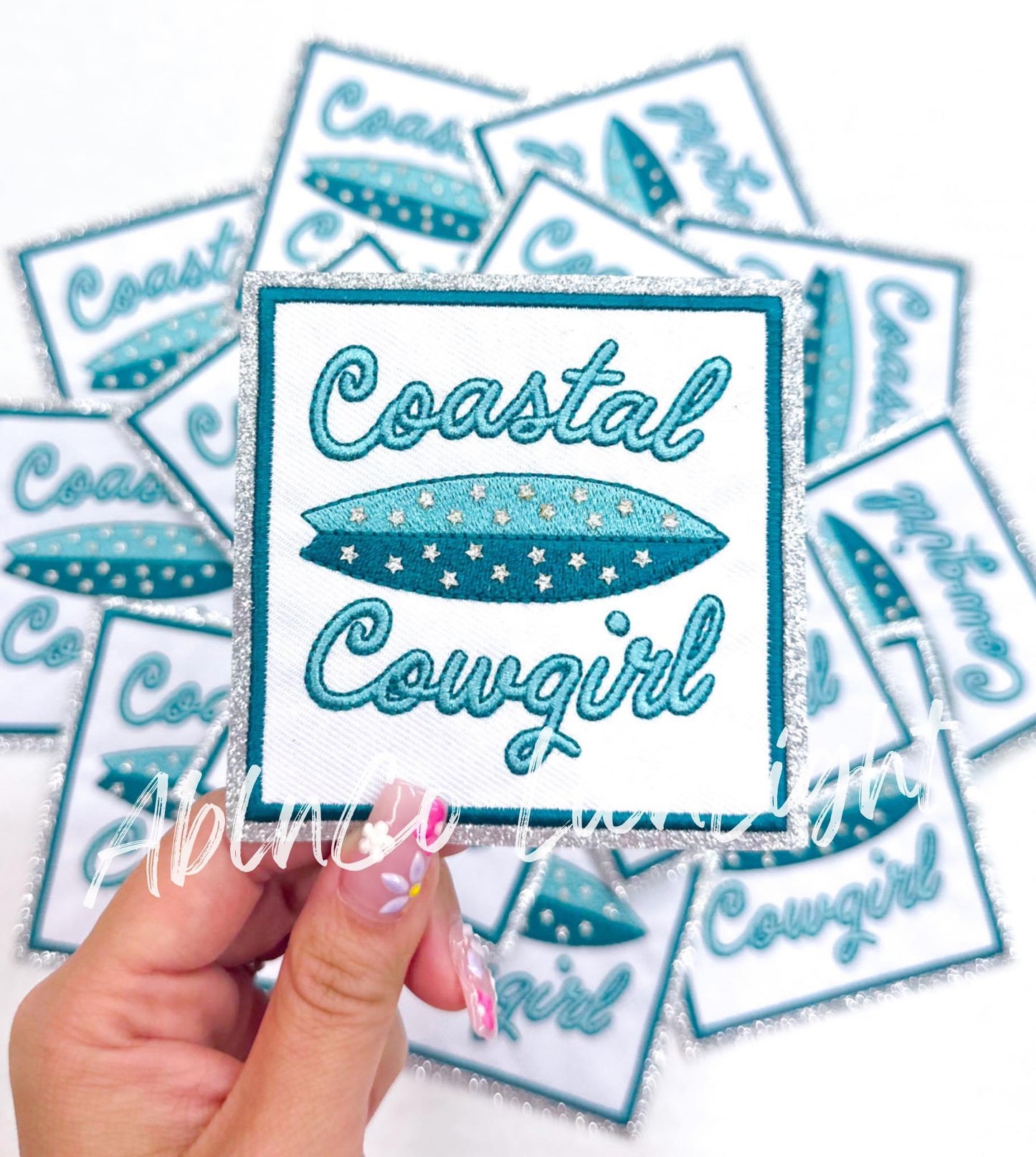 Coastal Cowgirl Embroidery Patch