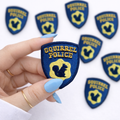 Squirrel Police Embroidered Dog Patch