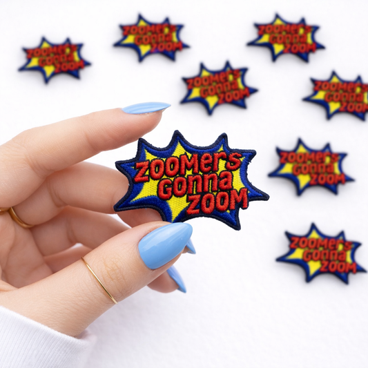 Zoomers Gotta Zoom Embroidered Dog Patch