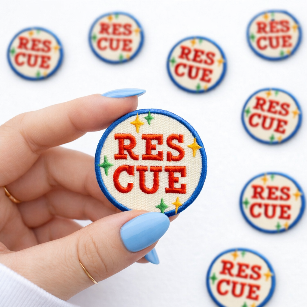 Rescue Embroidered Dog Patch