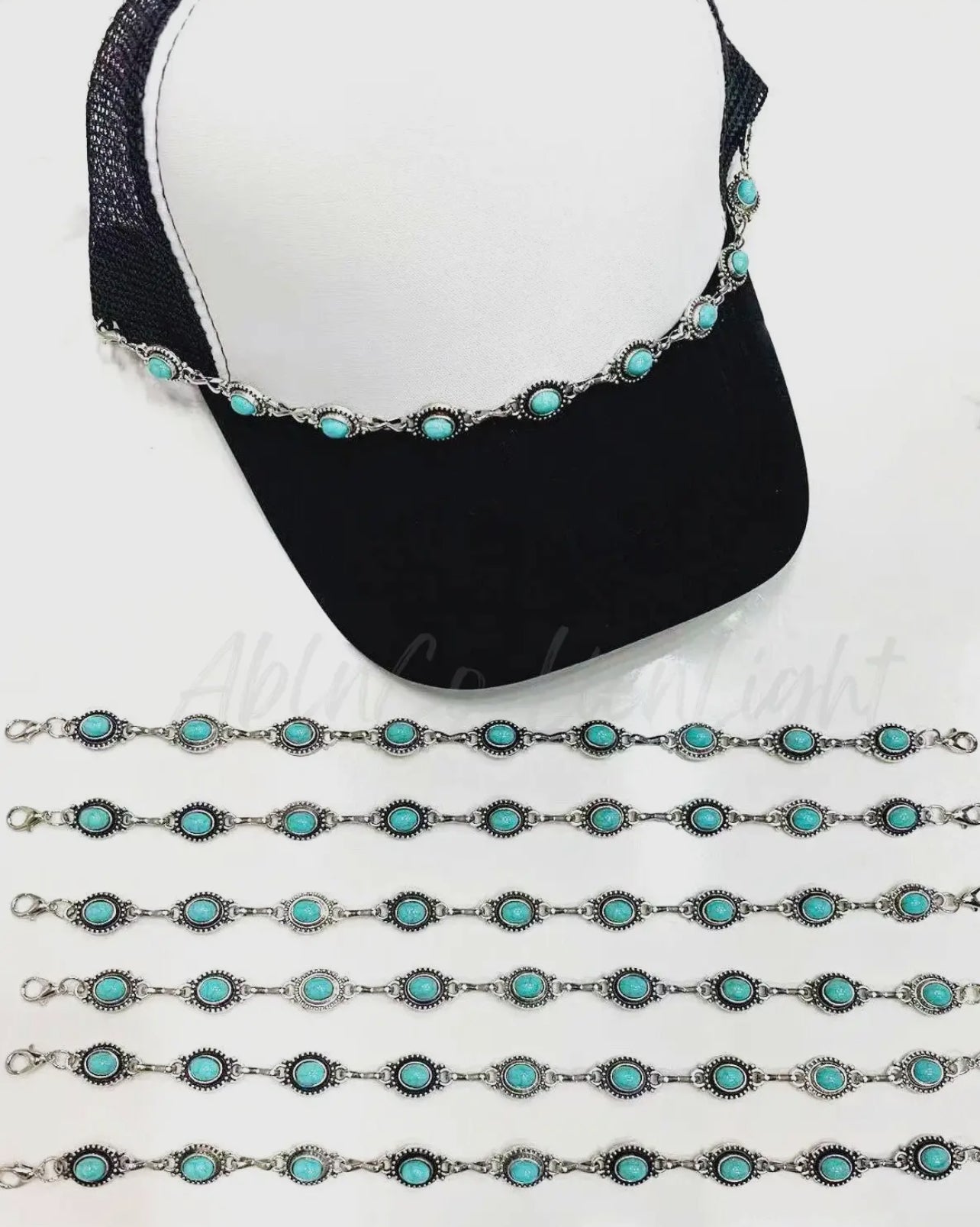 Small Concho Turquoise Trucker Hat Chain