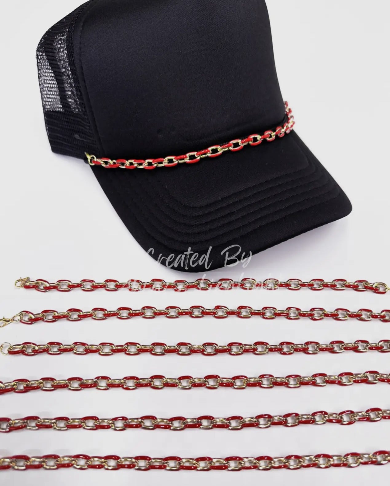 Red Links Trucker Hat Chain